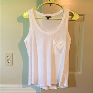 White Express tank top